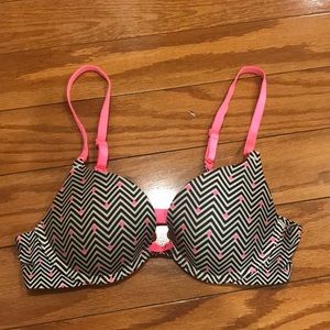 34A underwire printed bra with padding